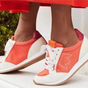 NWT Women's Birdies The Roadrunner Siren Retro Sneaker in Orange size 9.5 Boho